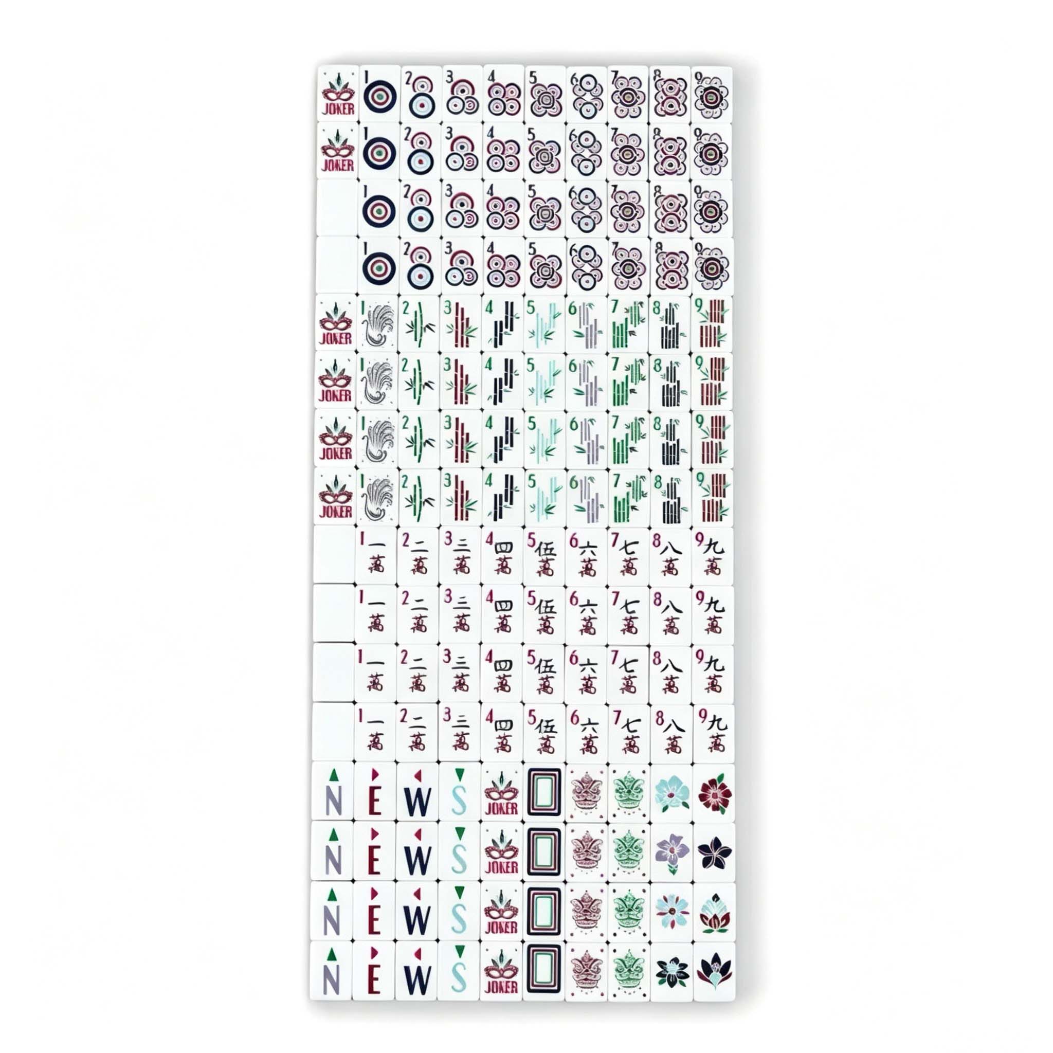 3-Layer Dusty Blue Mahjong Tile Set - Image 3