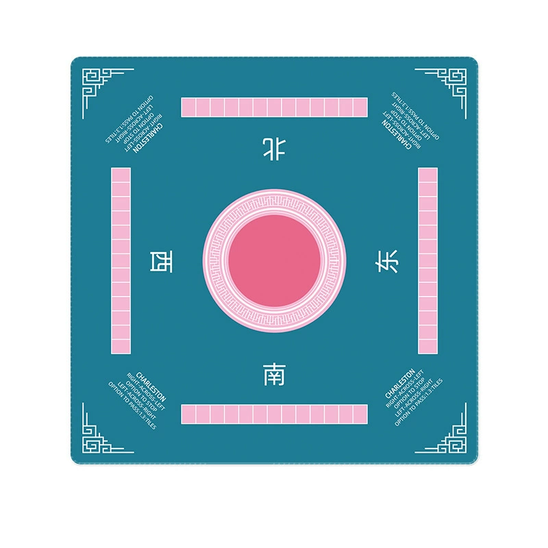 mahjong mat blue