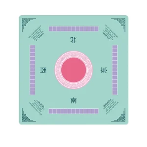 mahjong mat green