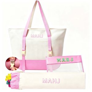 3 Pcs/Set Canvas American Mahjong Bag - Image 8