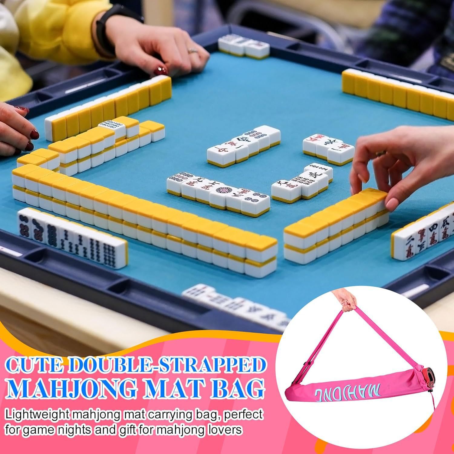 mahjong mat Storage Carrying Bag (13)