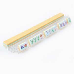 Pastel Yellow 3-Layer Acrylic American Mahjong Tile Set - Image 4