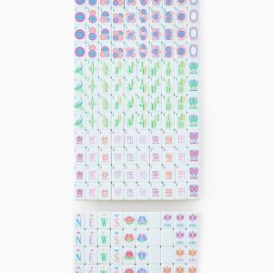 Pastel Yellow 3-Layer Acrylic American Mahjong Tile Set - Image 5