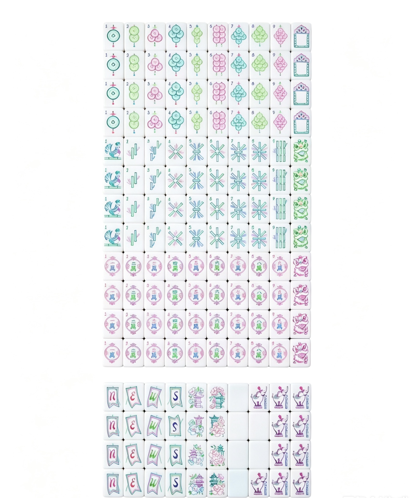 mahjong tiles set 0706 (2)