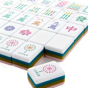 Pink Triangle pattern style 4-Layer Mahjong Tile Set - Image 3