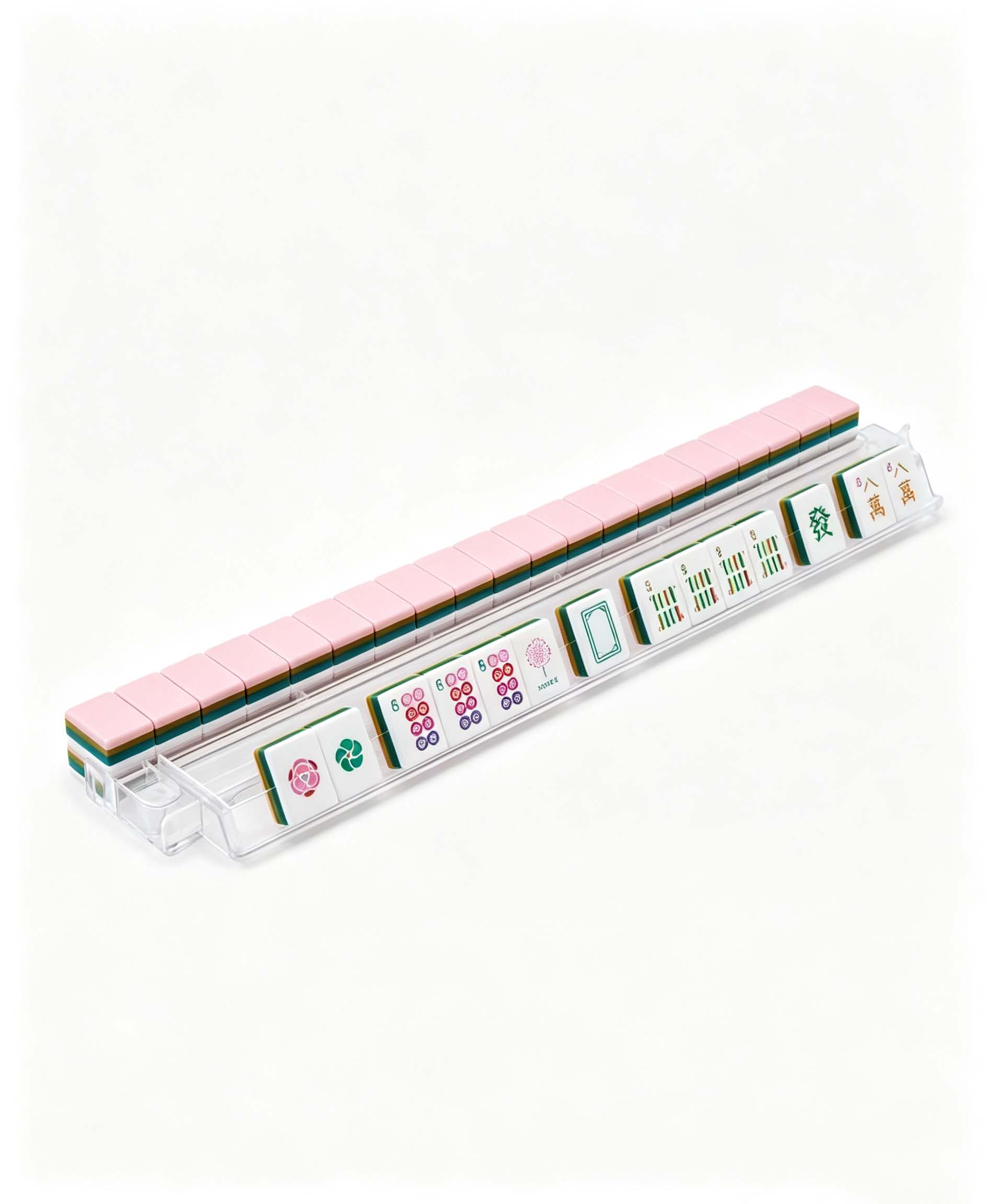 Pink Triangle pattern style 4-Layer Mahjong Tile Set - Image 5