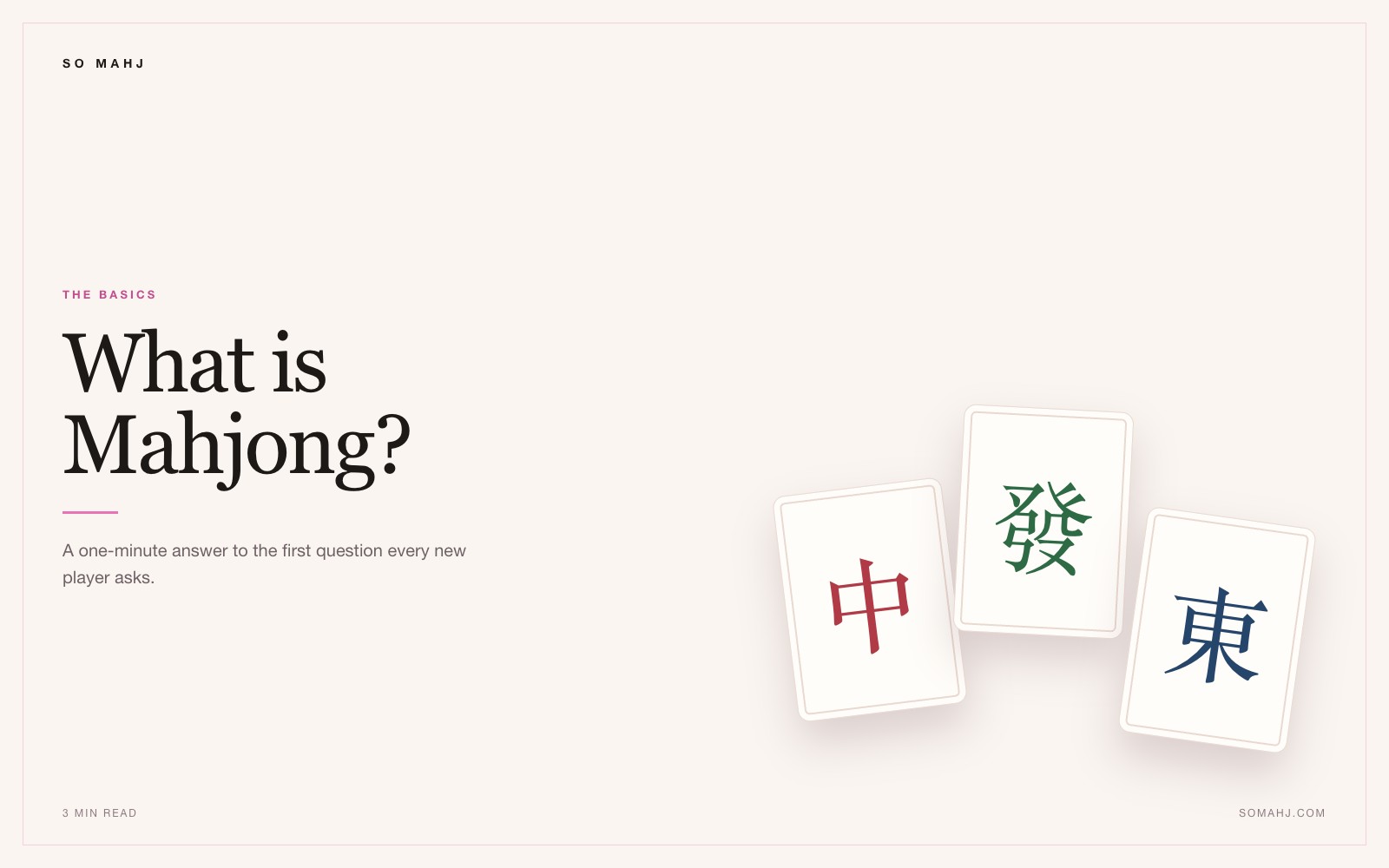 What is Mahjong?